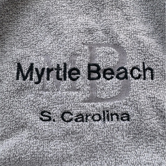 VINTAGE  EXIST SPORTS LINE WHITE & GREY MYRTLE BEACH SWEATER - XL - Picture 7 of 13